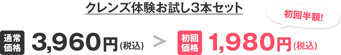 お試し価格